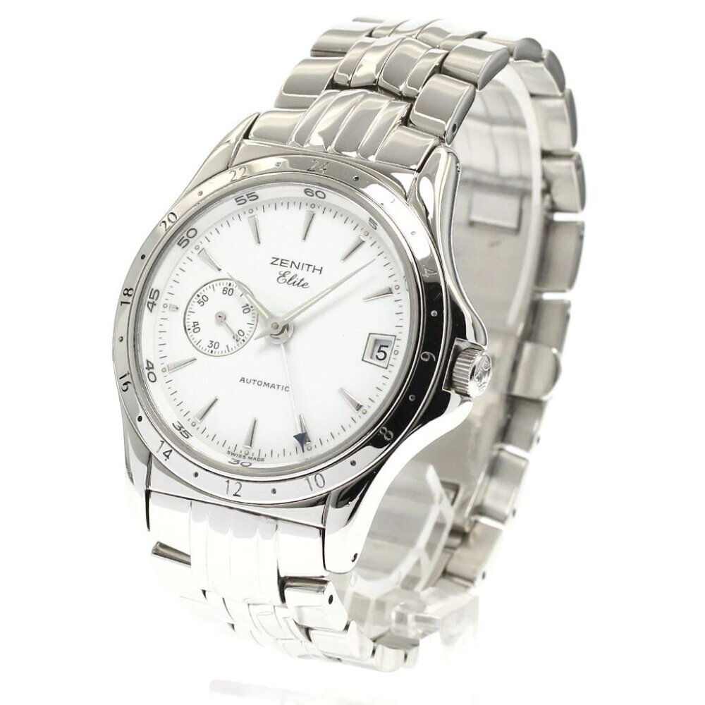 ZENITH Class elite 90/02.0030.682 Dual time white Dial Automatic Men's_866456